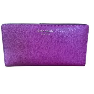 KATE SPADE EVA LARGE SLIM BIFOLD WALLET - BAJA ROSE